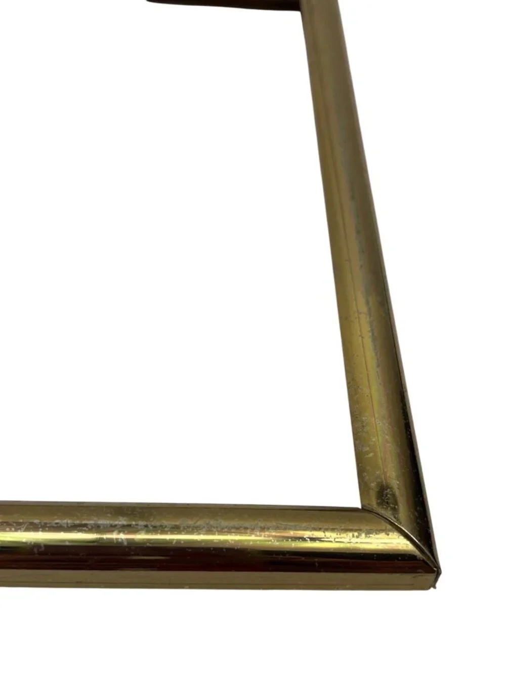 Gold-Tone 5x7 Picture Frame Easel Back & Cardboard Insert Classic No Glass 21d